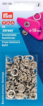 Prym  Jerseydruckknöpfe 10mm Silber Nachfüllset 390106